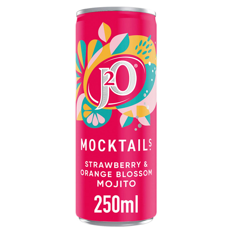 J2O Mocktails Strawberry & Orange Blossom Mojito 250ml