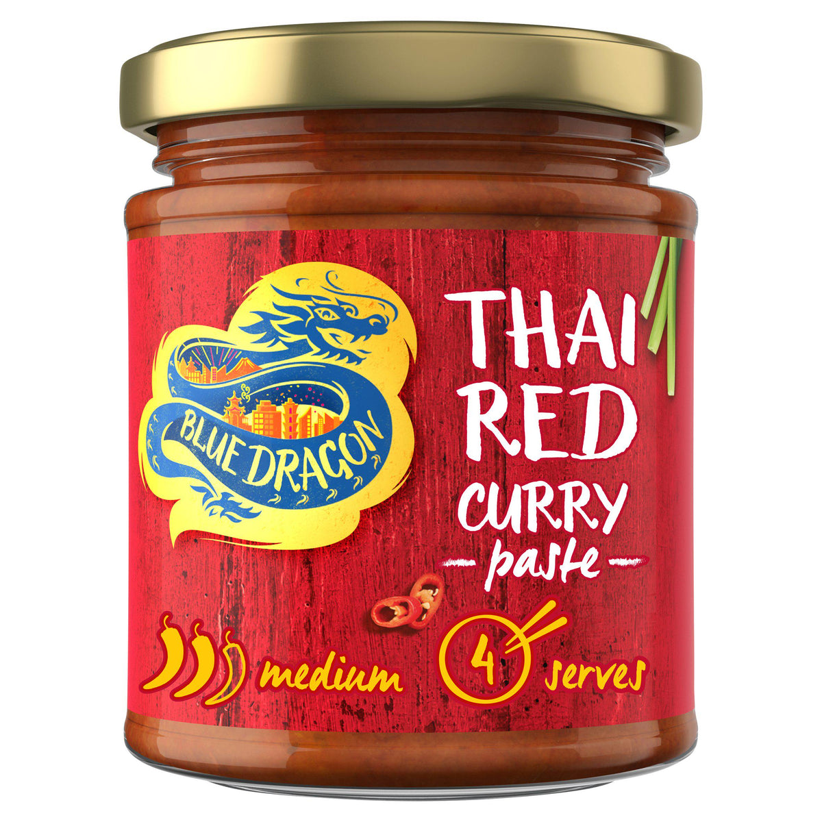 Blue Dragon Thai Red Curry Paste 170g pack - British product