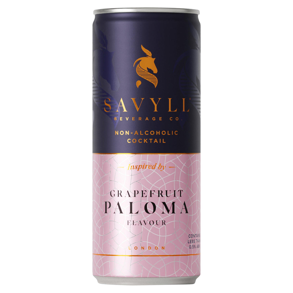 Savyll Beverage Co. alcohol free grapefruit paloma cocktail 250ml, UK version