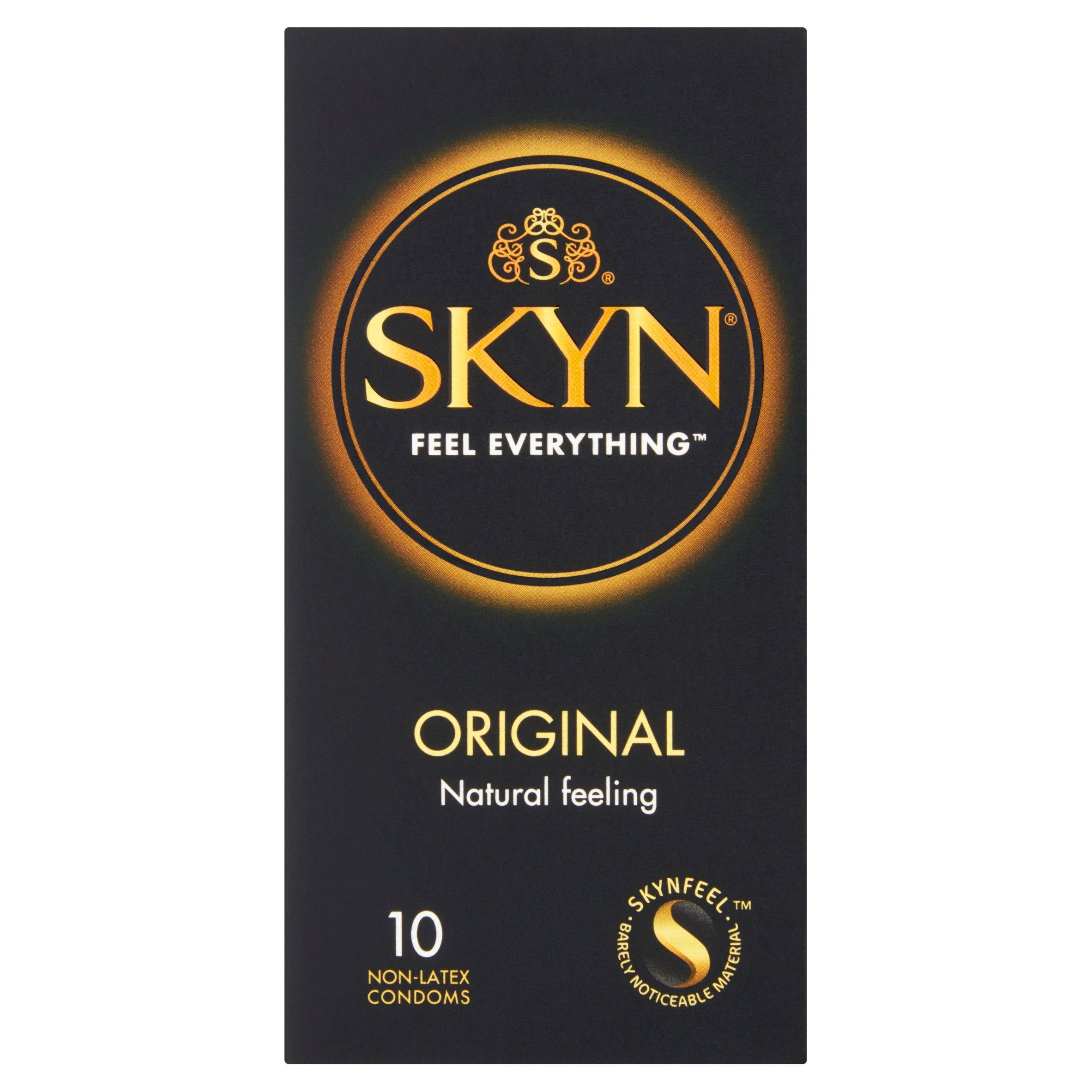 SKYN Original Natural Feeling Non-Latex Condoms 10 Pack (British brand)