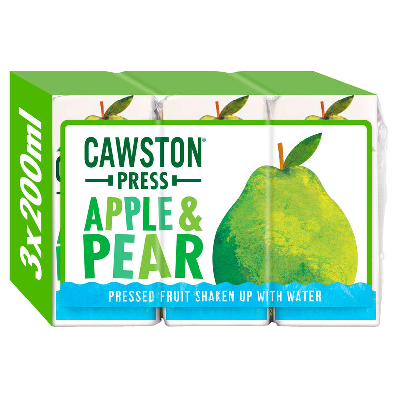 Cawston Press apple and pear juice 3x200ml (British brand)