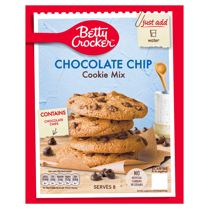 Betty Crocker chocolate chip cookie mix 200g, imported from the UK