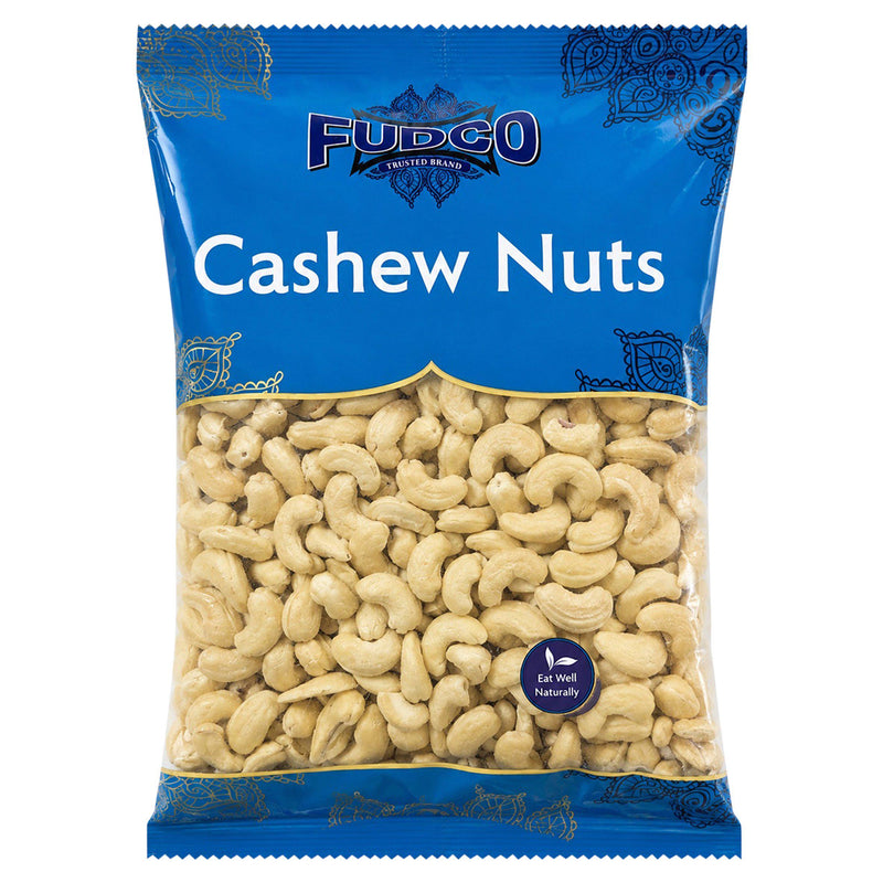 Fudco Premium Cashew Nuts 500g bag - British product