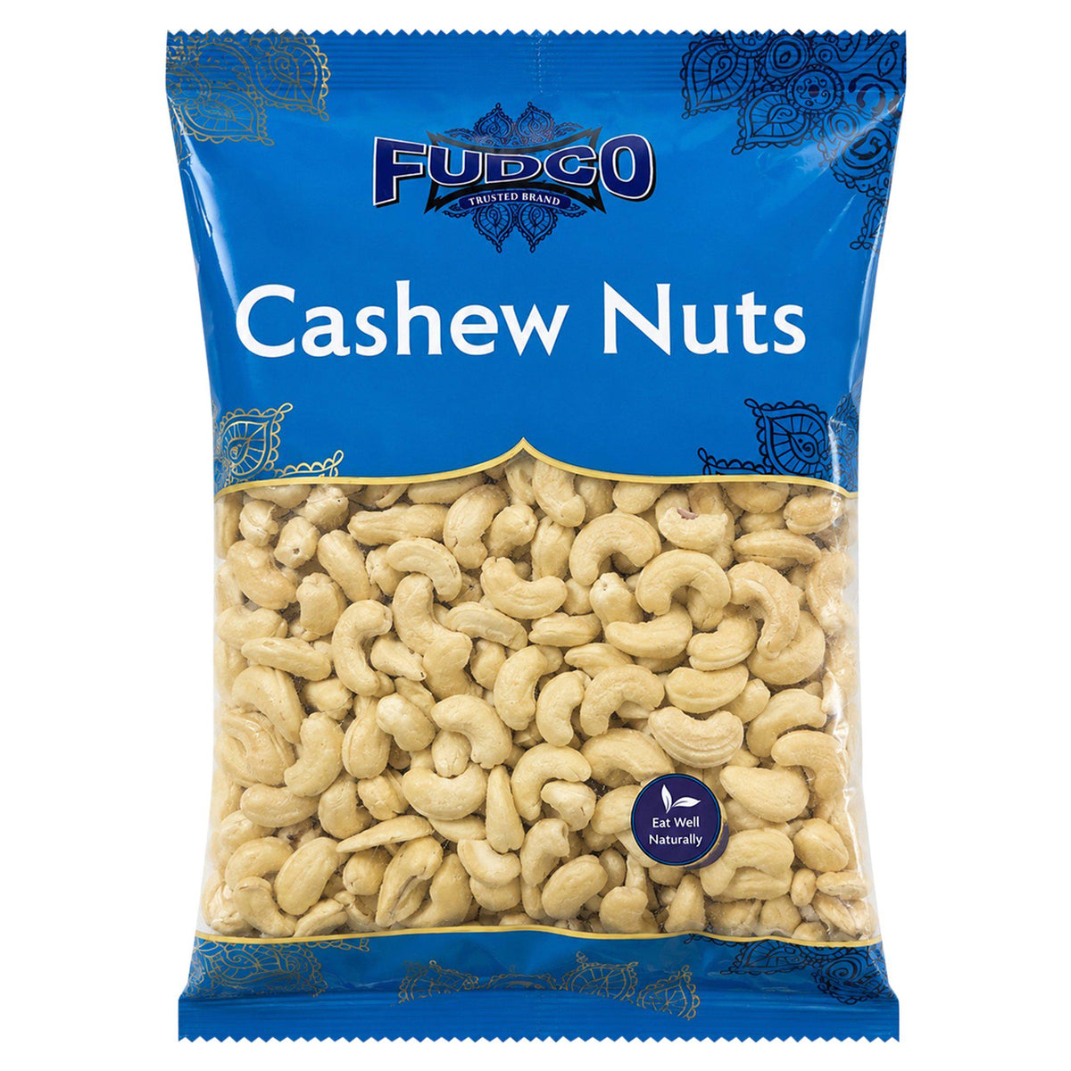 Fudco Premium Cashew Nuts 500g bag - British product