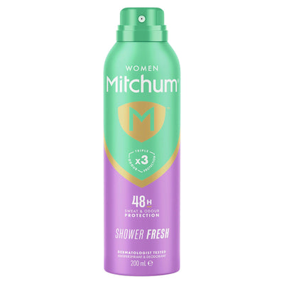 Sainsburys Mitchum Women Triple Odor Defense Protection Shower Fresh Anti-Perspirant & Deodorant 200ml- Buy online at McGrocer