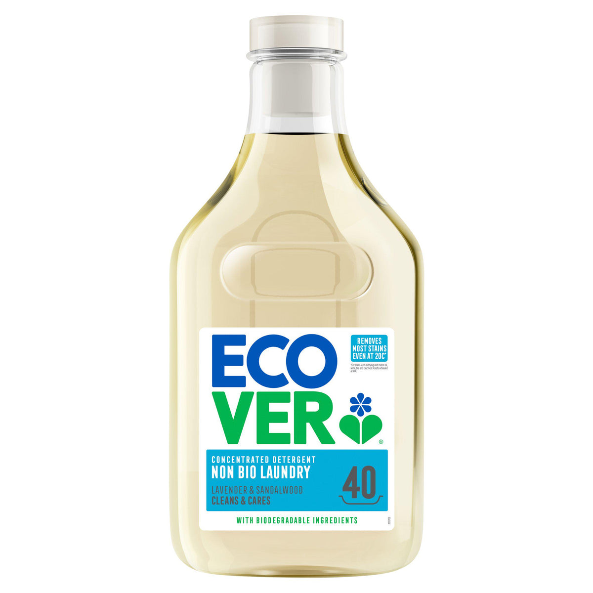 Ecover non-bio lavender & sandalwood laundry liquid 1.43L (British brand)