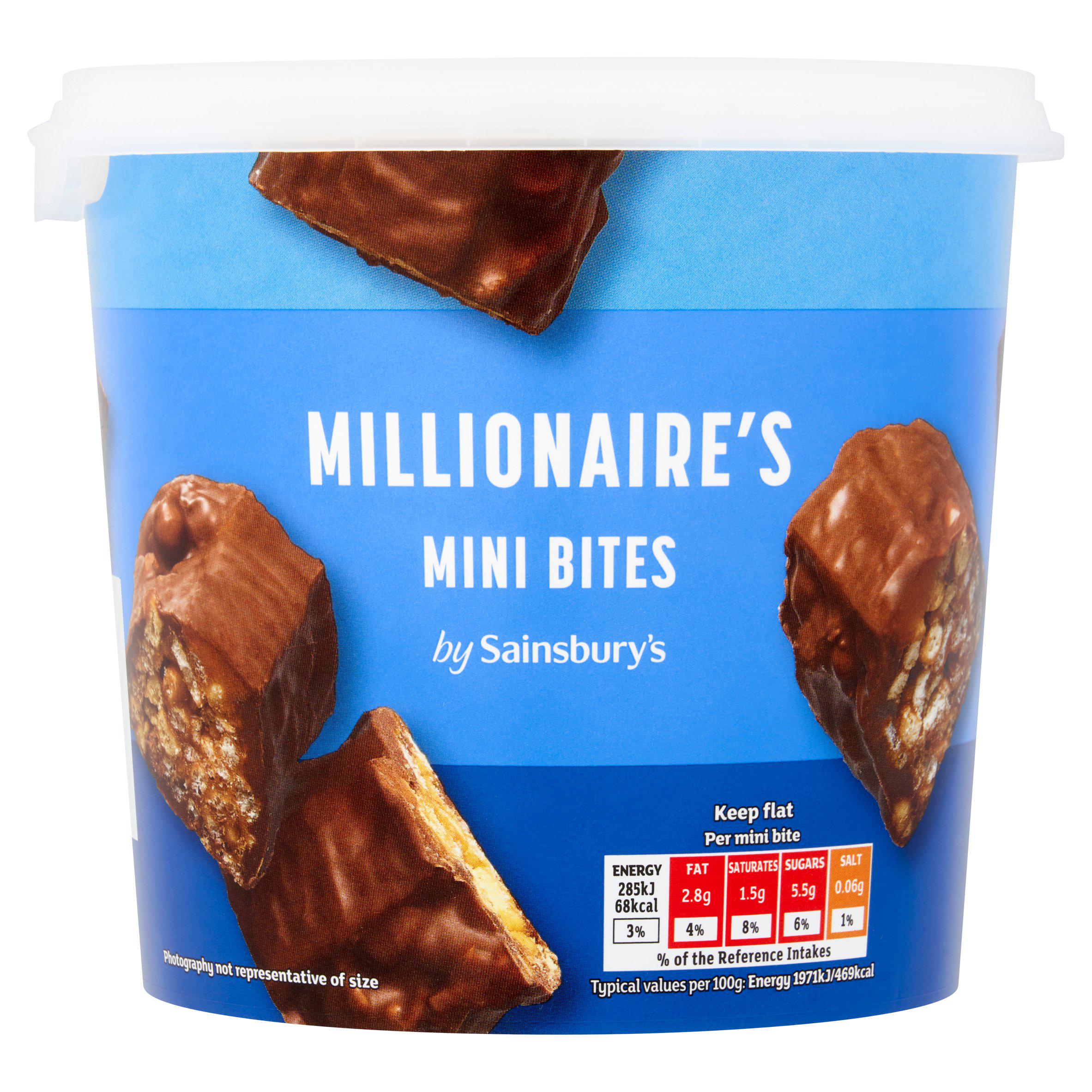 Sainsbury's Millionaire's Mini Bites tub 260g (British brand)