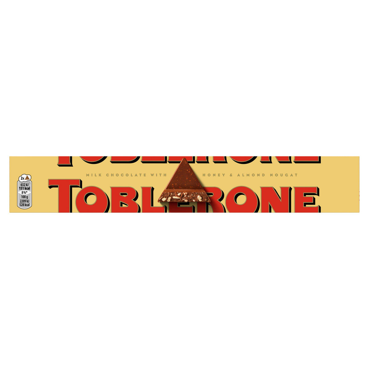 Toblerone milk chocolate honey almond nougat bar 200g, imported from the UK