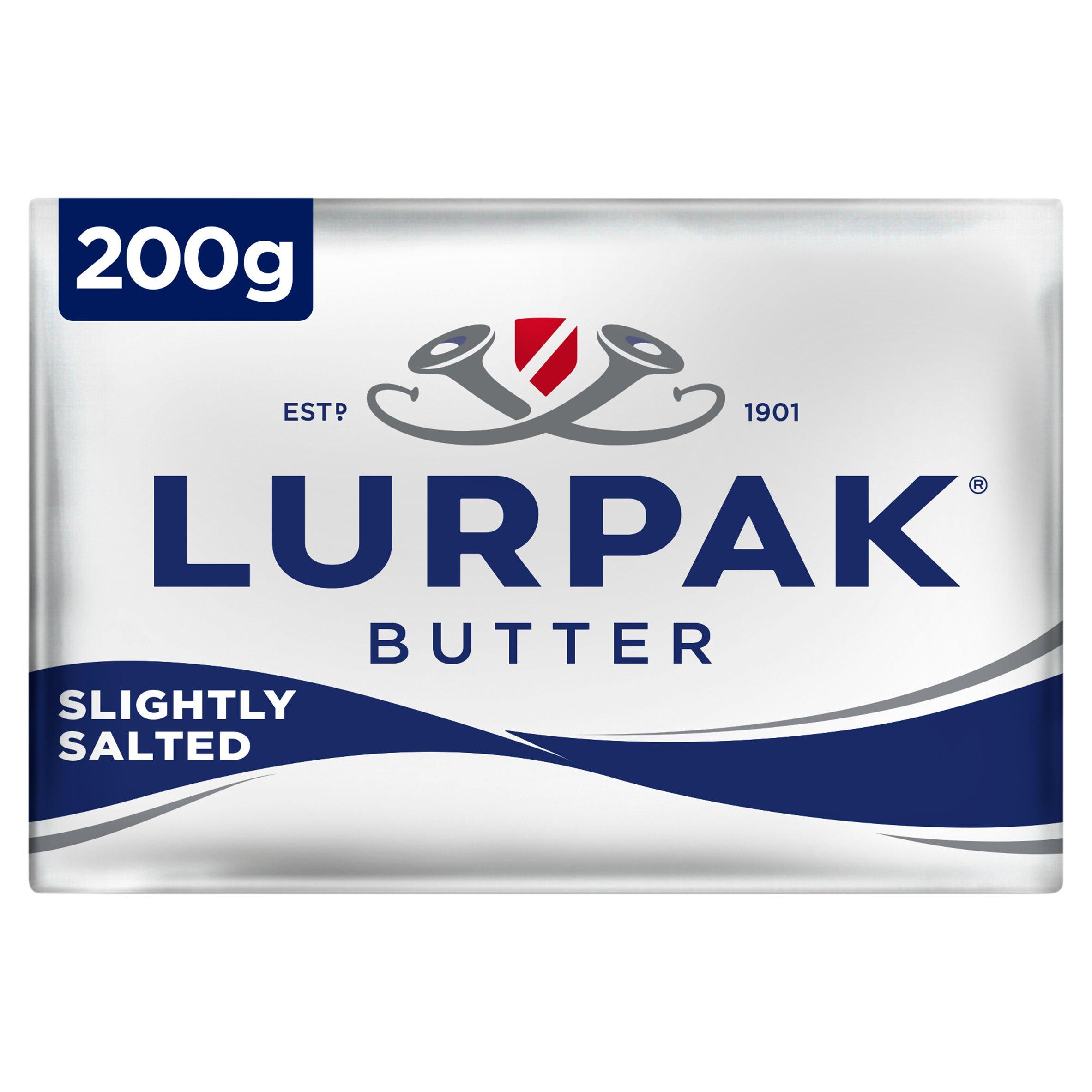 Lurpak butter slightly salted 200g, imported from the UK
