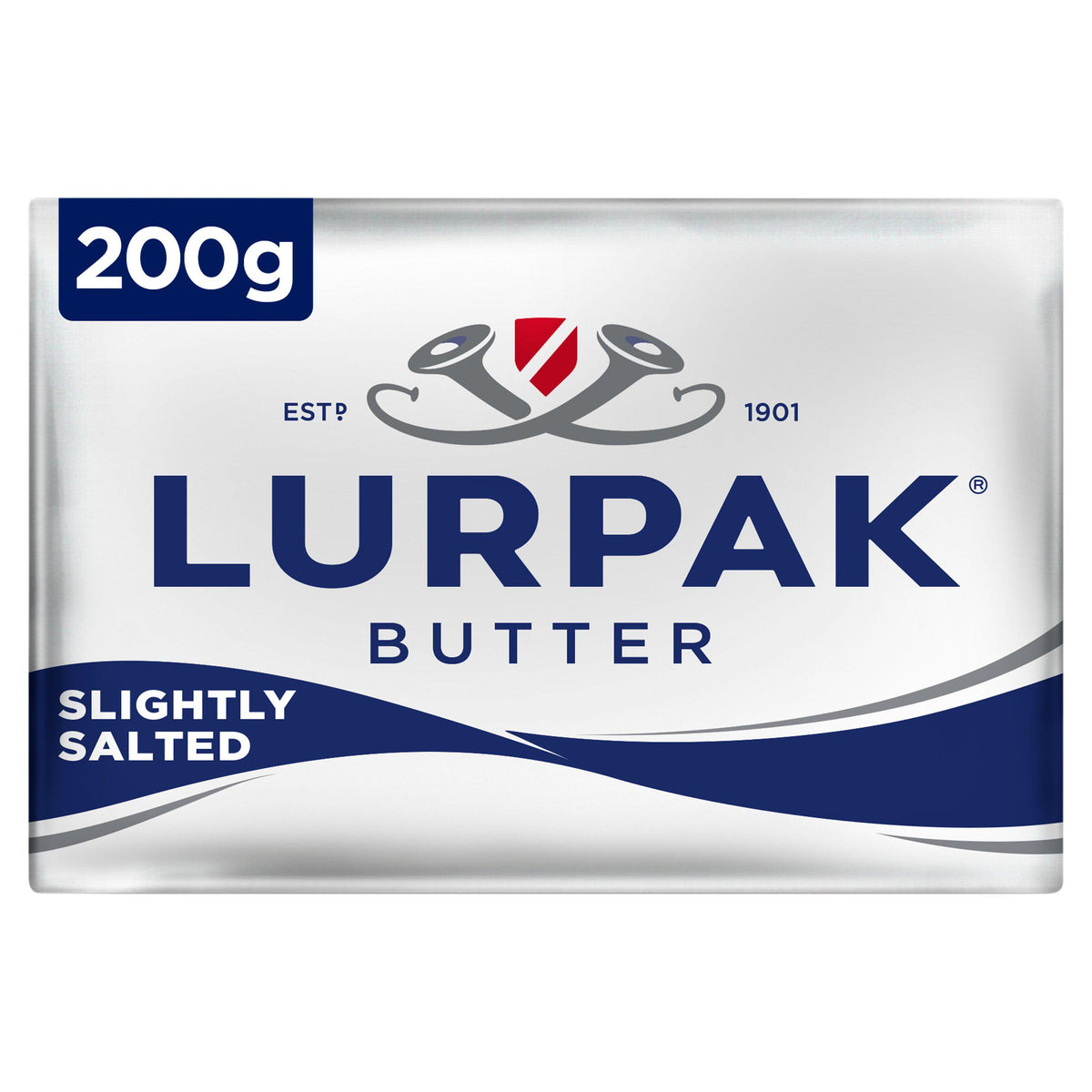 Lurpak butter slightly salted 200g, imported from the UK