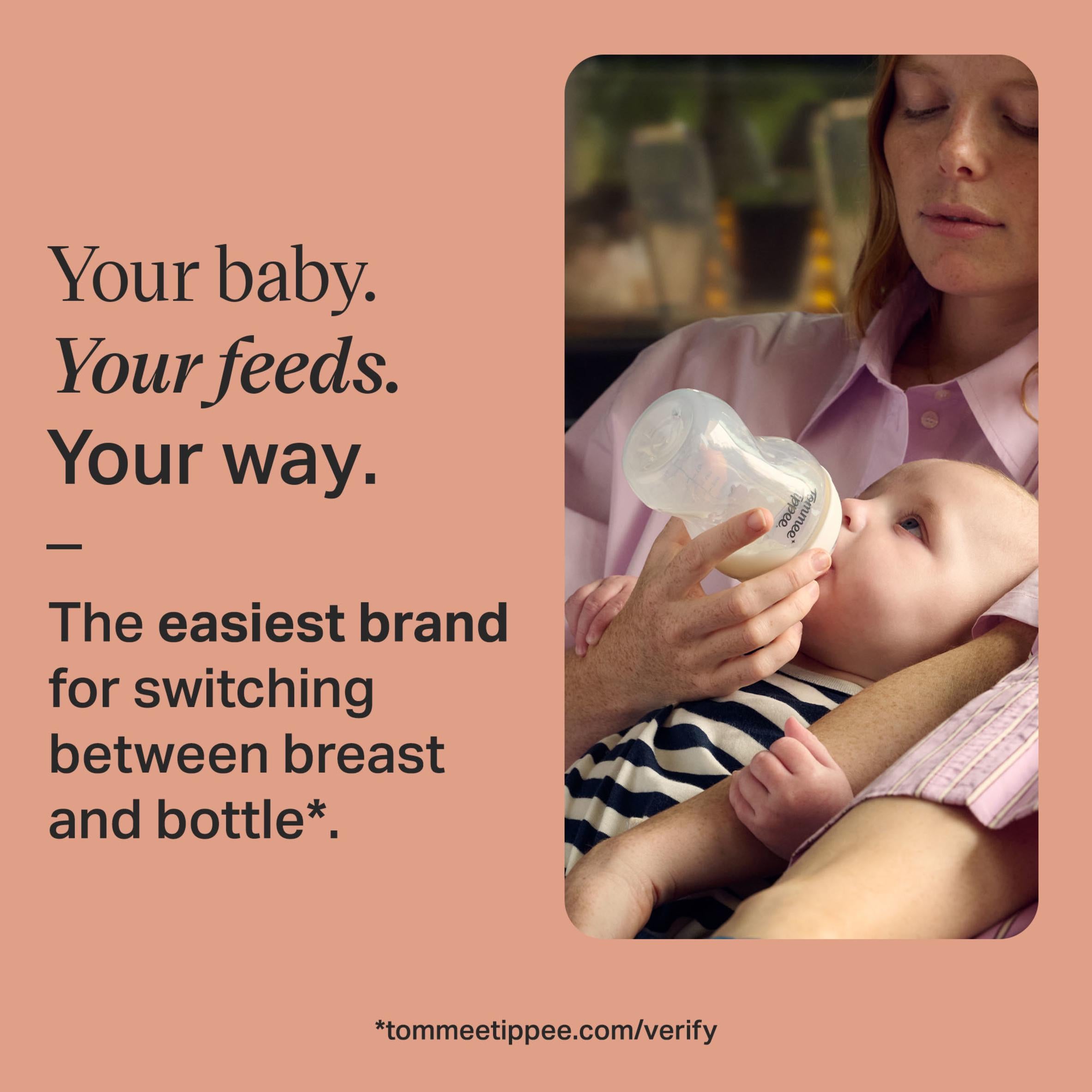 Tommee Tippee baby bottle slow flow 260ml (British brand)
