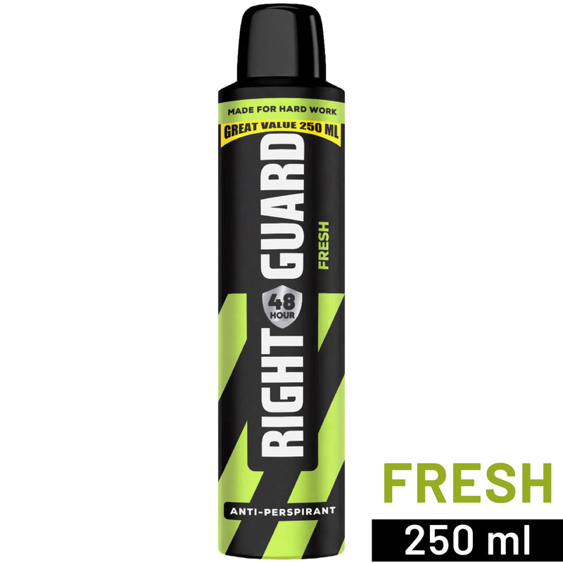 Right Guard antiperspirant deodorant spray Fresh 250ml (British brand)