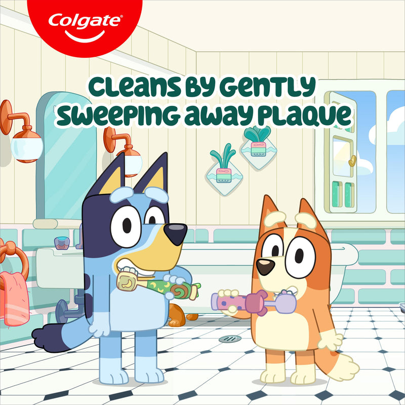 Colgate Kids Bluey extra soft battery toothbrush (British brand)