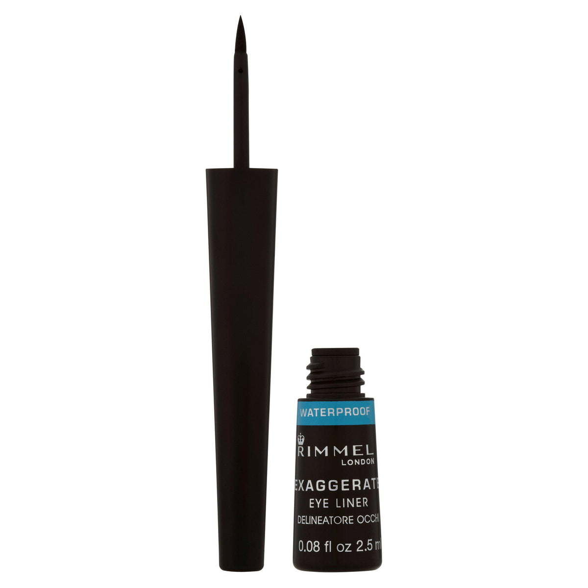 Rimmel London liquid eyeliner waterproof black 2.5ml (British brand)