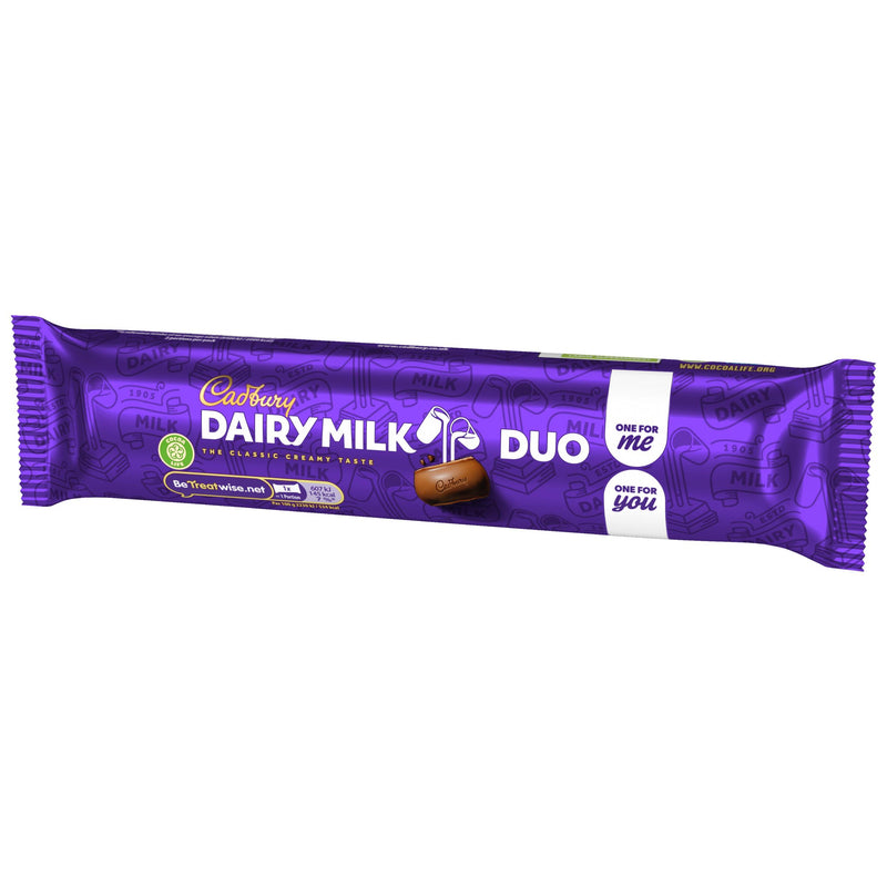 Cadbury Dairy Milk chocolate duo bar 54.4g - British product