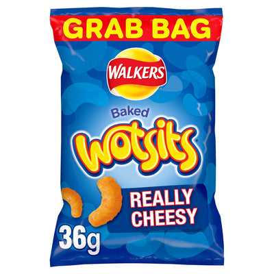 Sainsburys Wotsits Really Cheesy Baked Corn Snacks 36g- Buy online at McGrocer