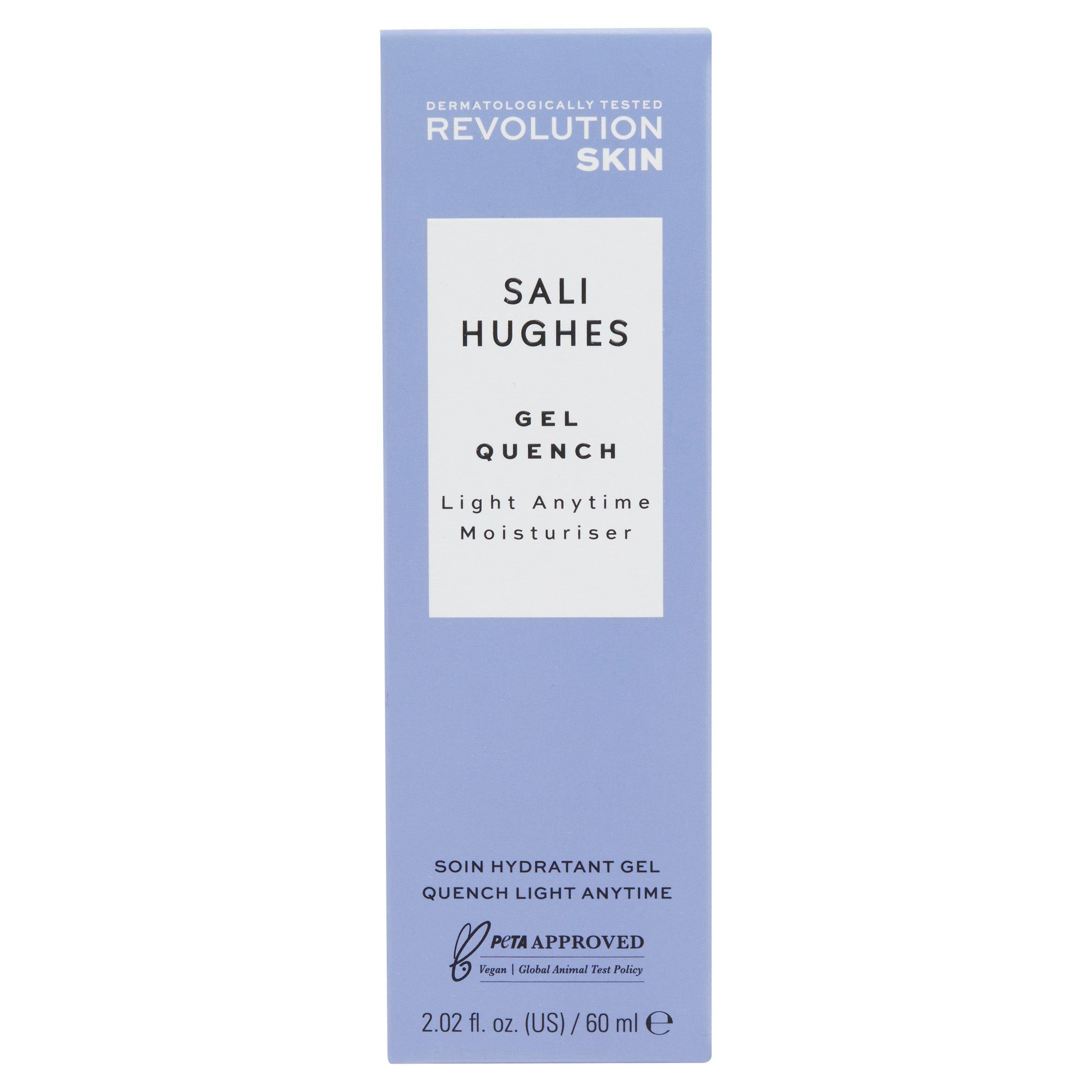 Revolution Skin Sali Hughes Gel Quench Light Anytime Moisturiser 60ml GOODS Sainsburys   