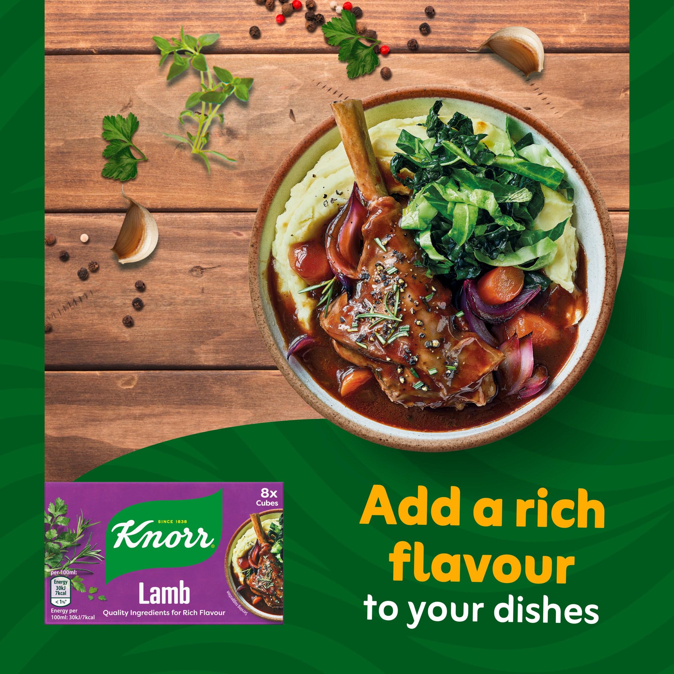 Knorr lamb stock cubes multipack 8x10g - British product