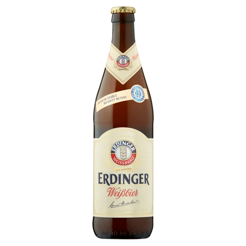 Erdinger Weissbier wheat beer bottle 500ml - British product