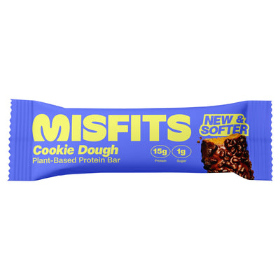 Sainsburys Misfits Cookie Dough Plant Based Protein Bar 50g- Buy online at McGrocer