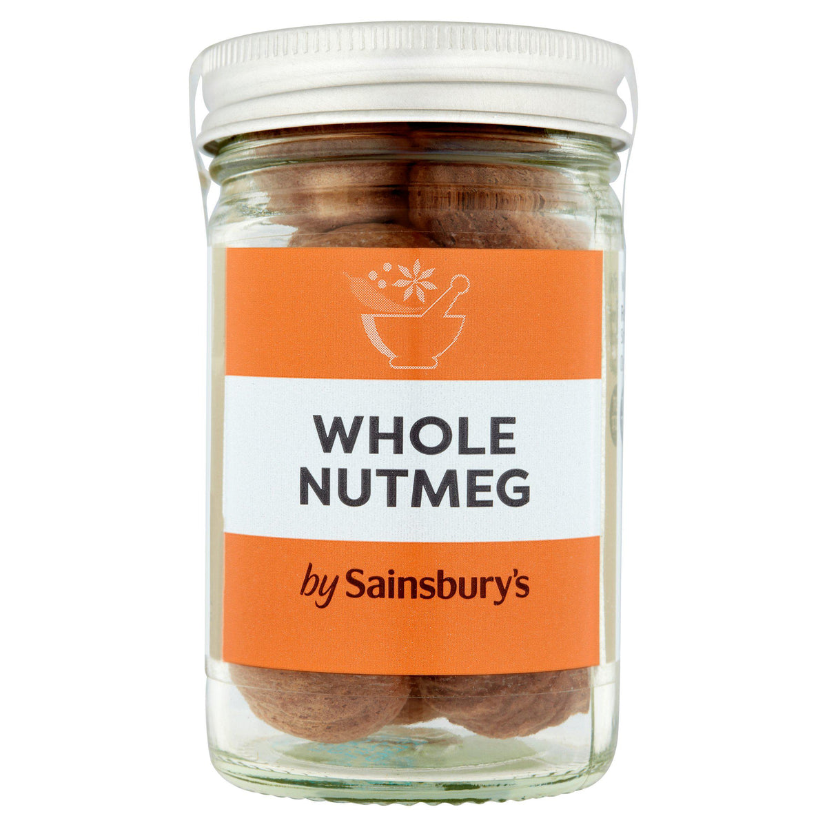 Sainsbury's Whole Nutmeg Spice Jar 36g (British brand)