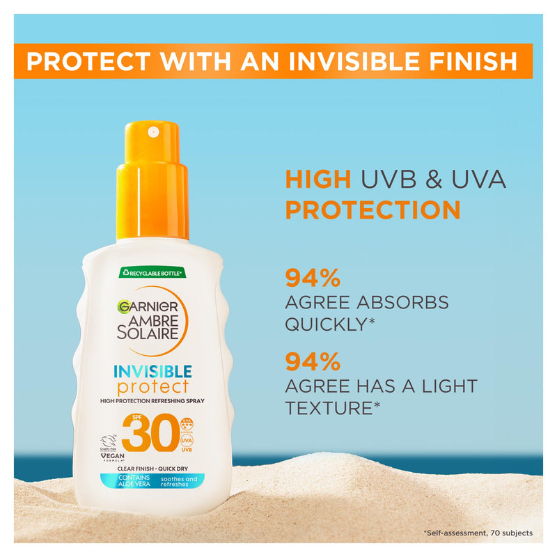 Garnier sun protection spray SPF 30 Invisible 150ml - British product