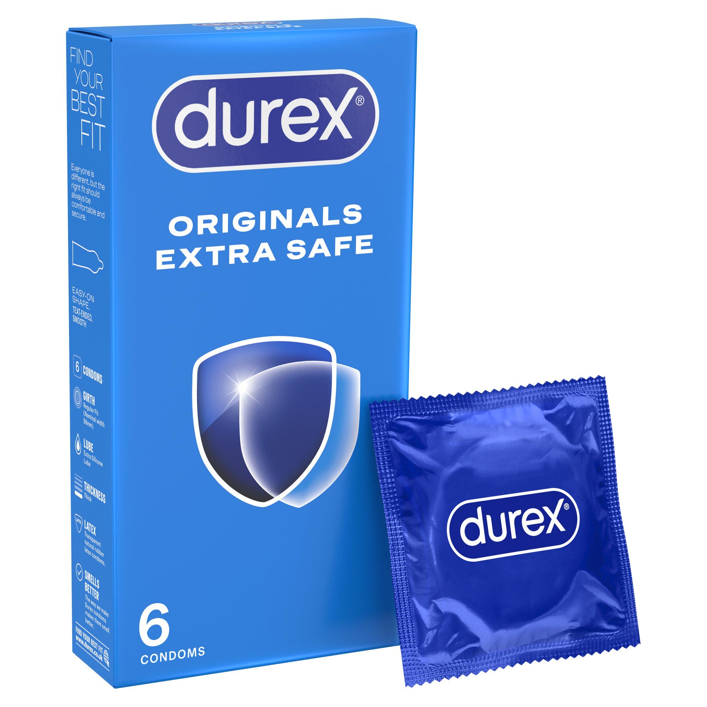 Durex Originals Extra Safe condoms 6 pack - British product