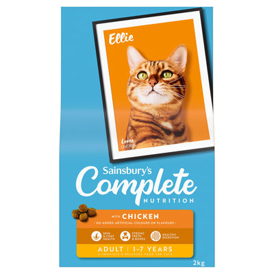 Sainsburys Sainsbury's Adult Complete Nutrition with Chicken Cat Food 1+ Years 2kg- Buy online at McGrocer