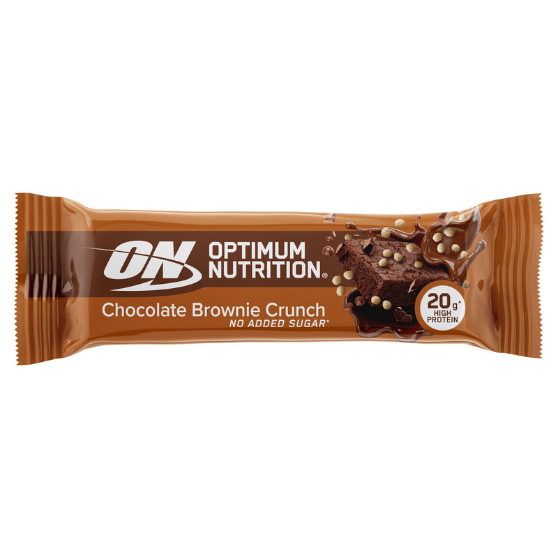 Optimum Nutrition protein bar Chocolate Brownie Crunch 65g, imported from the UK