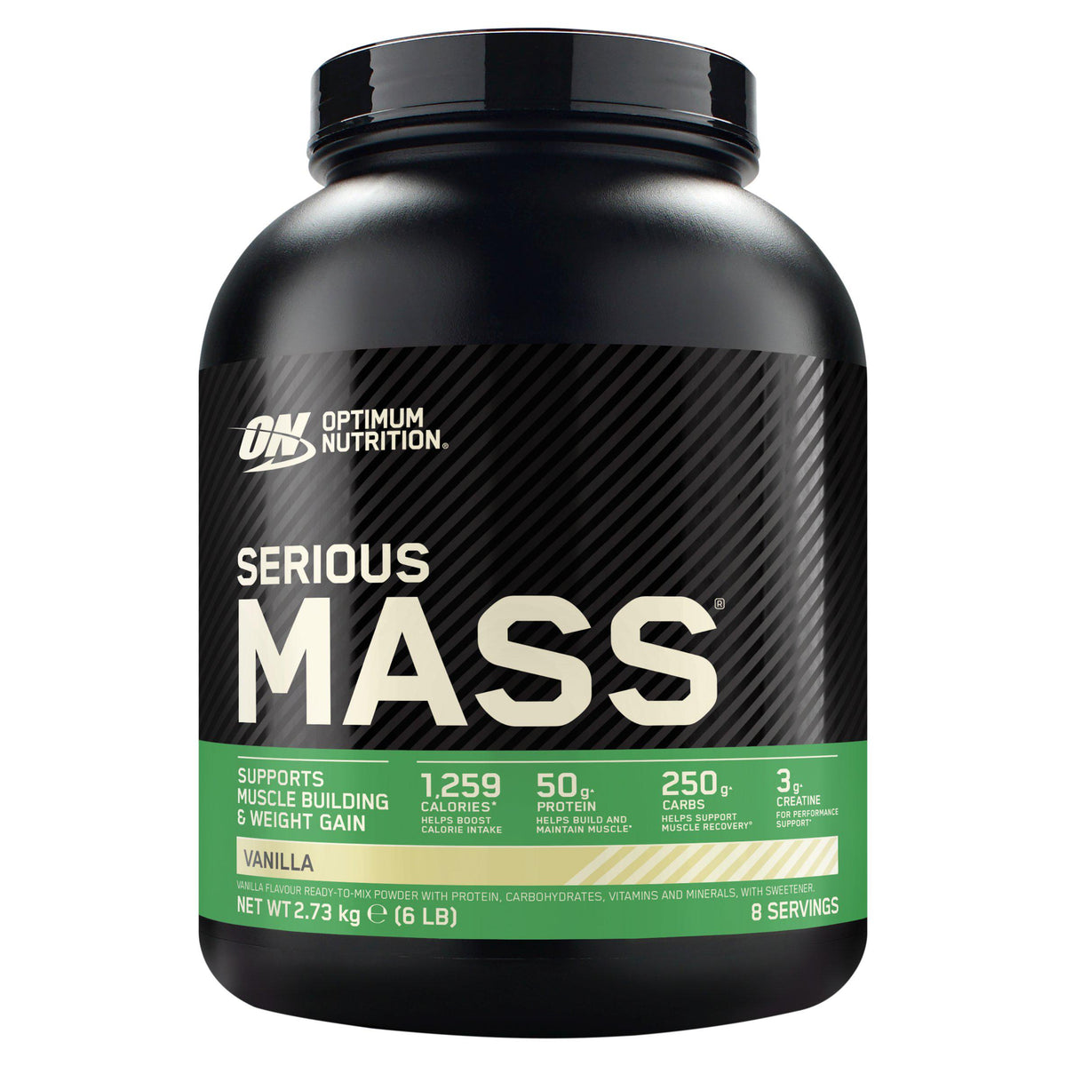 Optimum Nutrition Serious Mass weight gainer powder vanilla 2.73kg - British product