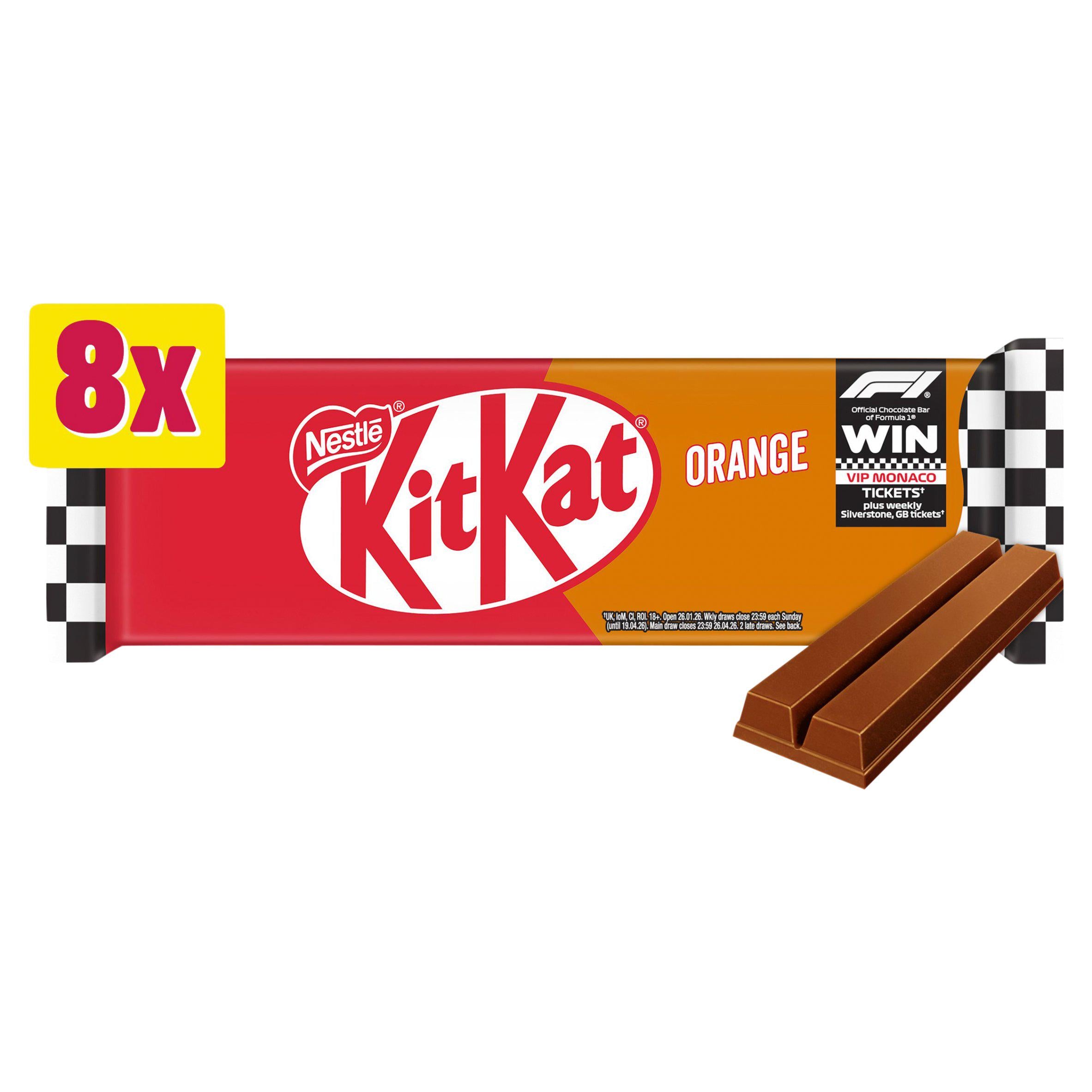 KitKat 2 Finger Orange chocolate biscuit multipack - British product