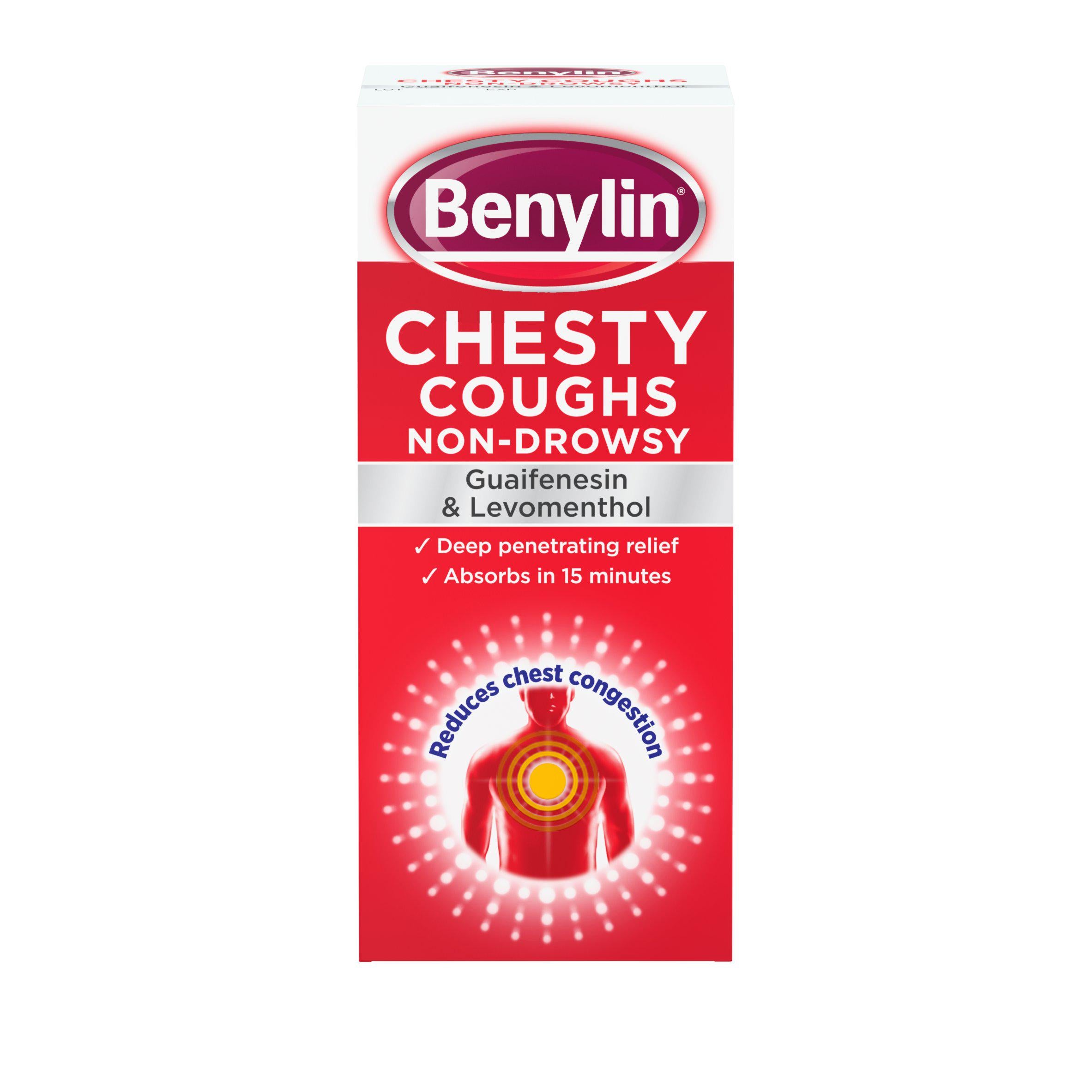 Benylin chesty cough syrup 300ml (British brand)