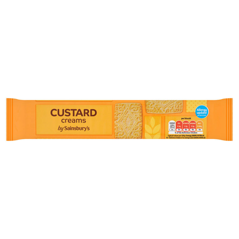 Sainsbury's Custard Creams 200g, imported from the UK