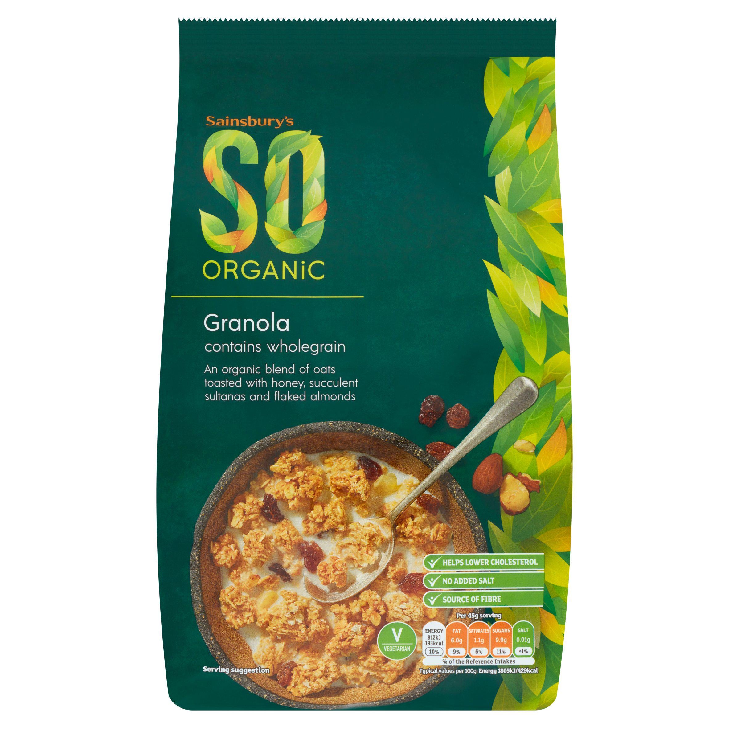 Sainsbury's Granola, SO Organic 1kg GOODS Sainsburys   