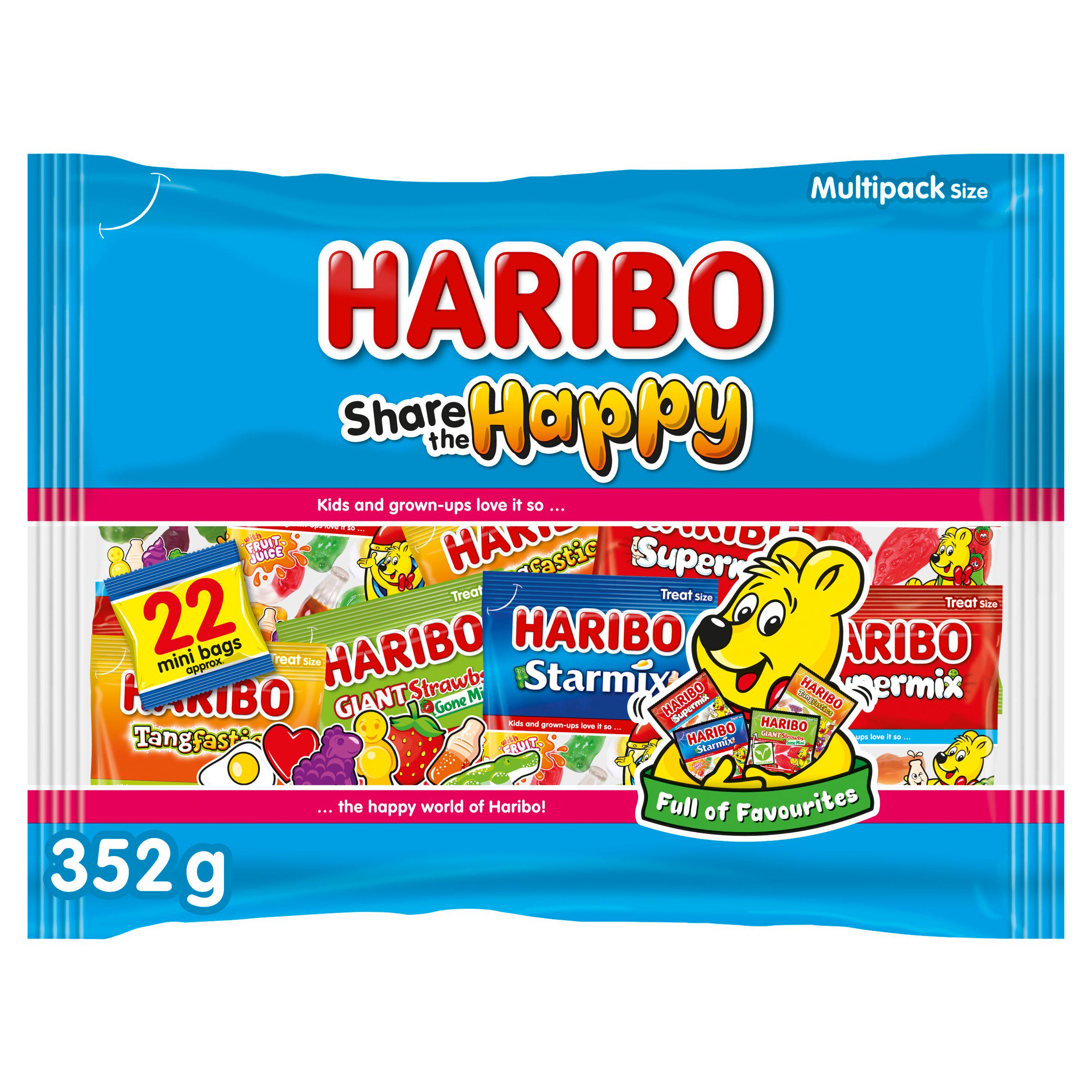 Haribo assorted sweets multipack 352g (British brand)
