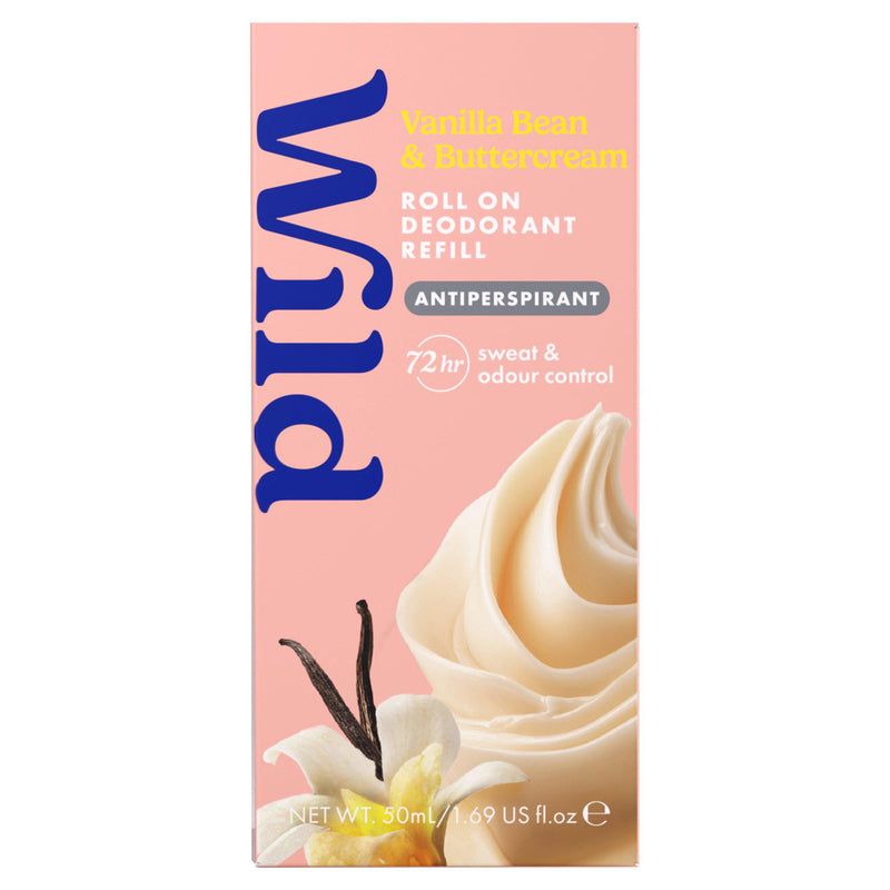 Wild Vanilla Bean & Buttercream antiperspirant roll-on 50ml (British brand)