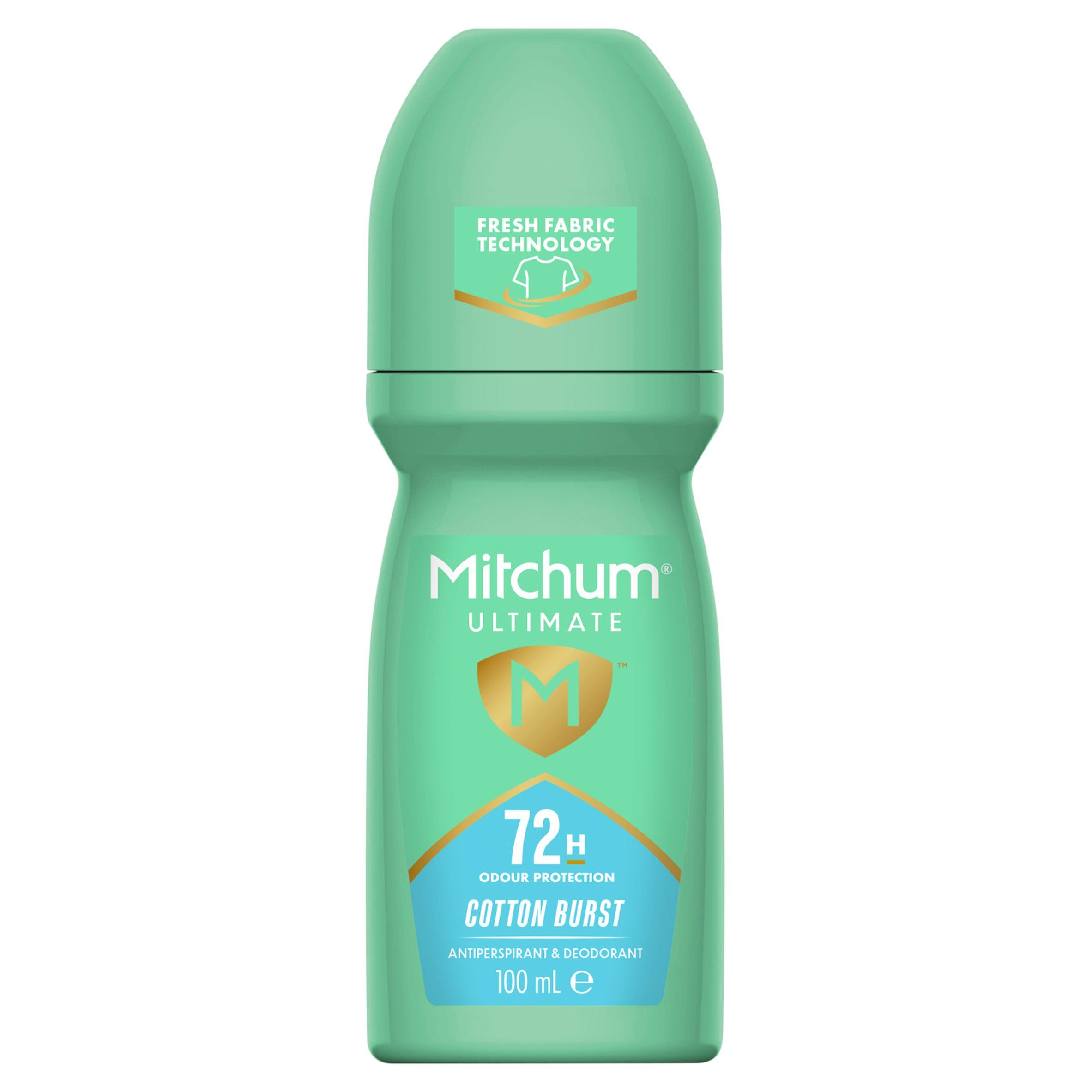 Mitchum antiperspirant deodorant Cotton Burst 100ml, imported from the UK