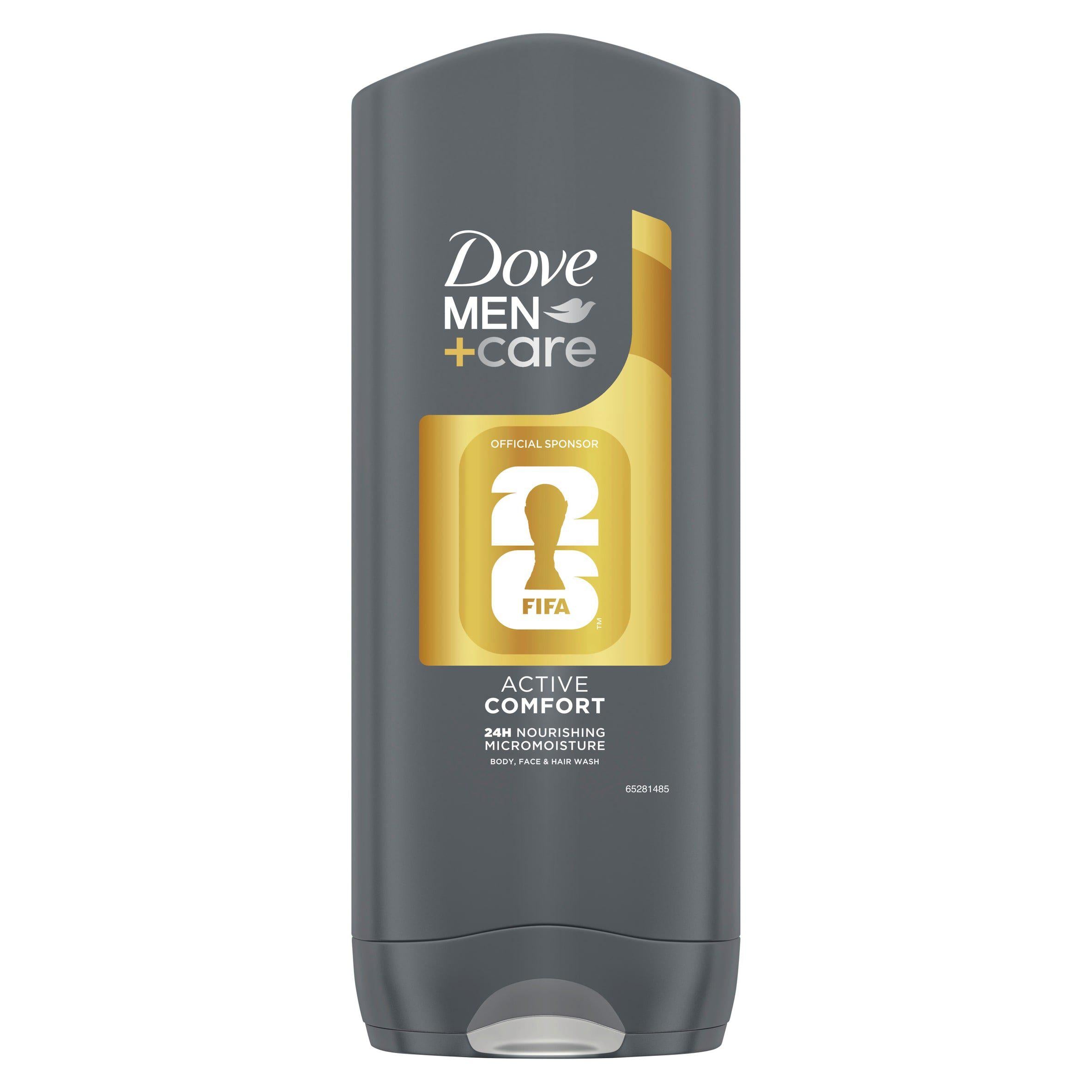 Dove Men+Care Active Comfort 3-in-1 body wash 400ml, UK version