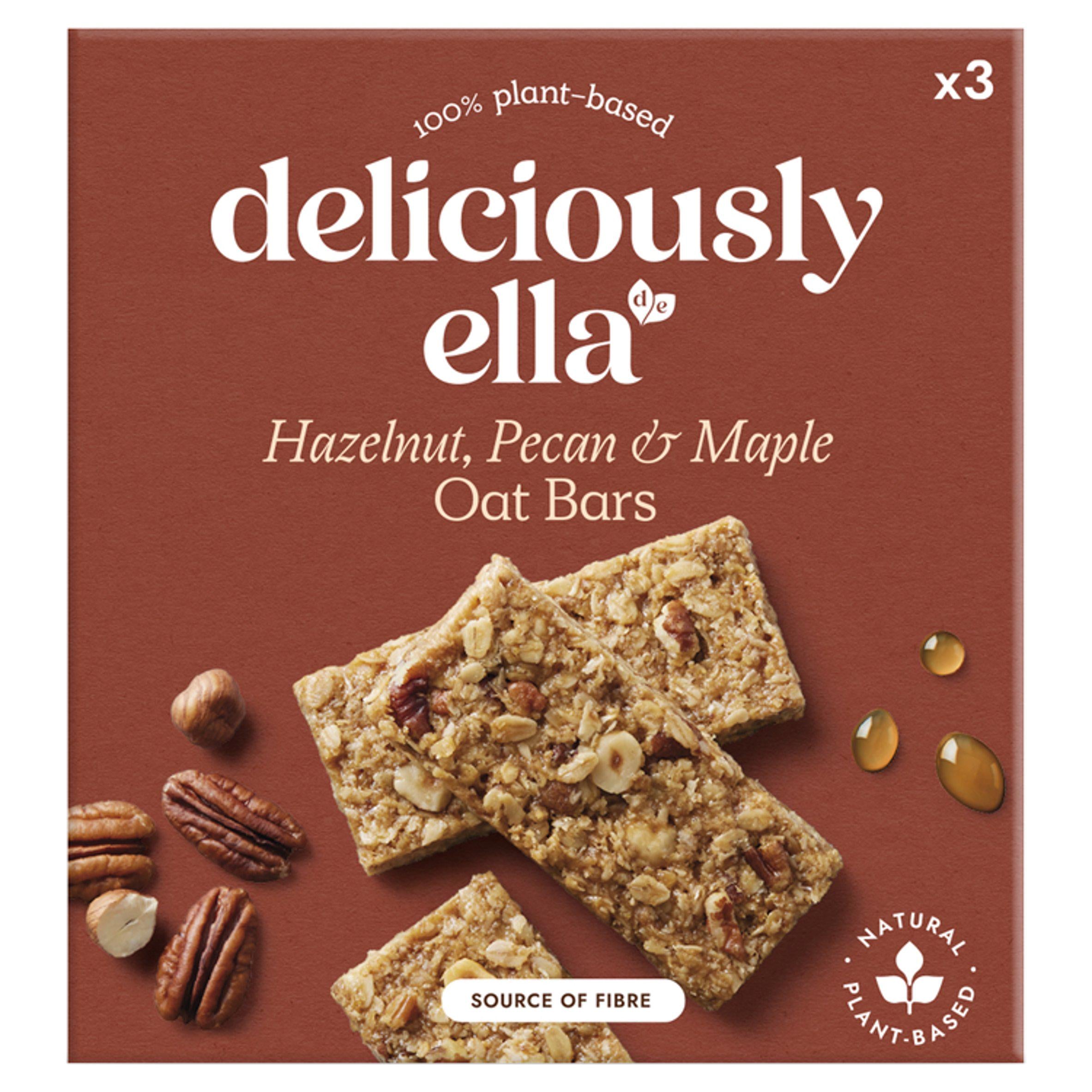 Deliciously Ella oat bars hazelnut pecan maple multipack, UK version