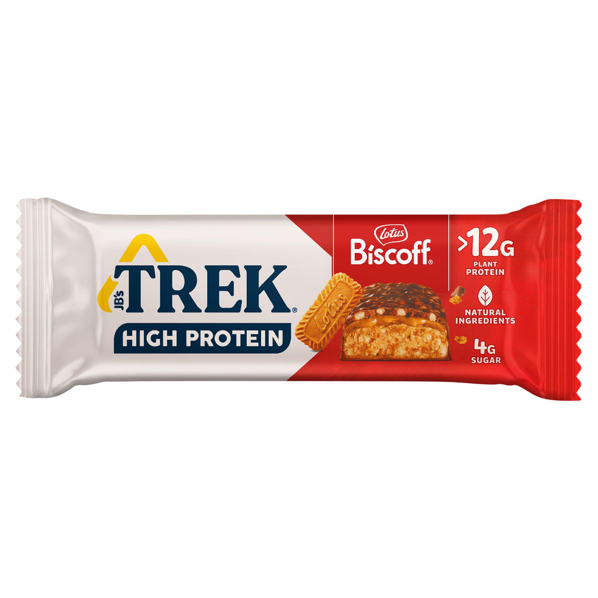 Trek High Protein Bar Biscoff 44g (British brand)