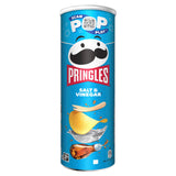 Pringles Salt & Vinegar crisps 165g - British product