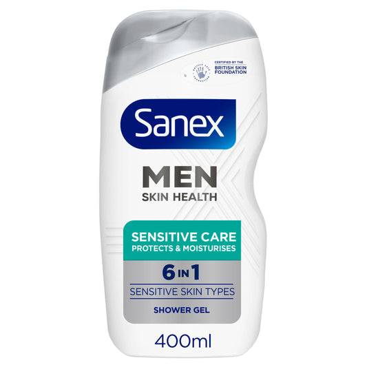 Sanex Men Skin Health Sensitive Care Shower Gel 400ml GOODS Sainsburys   