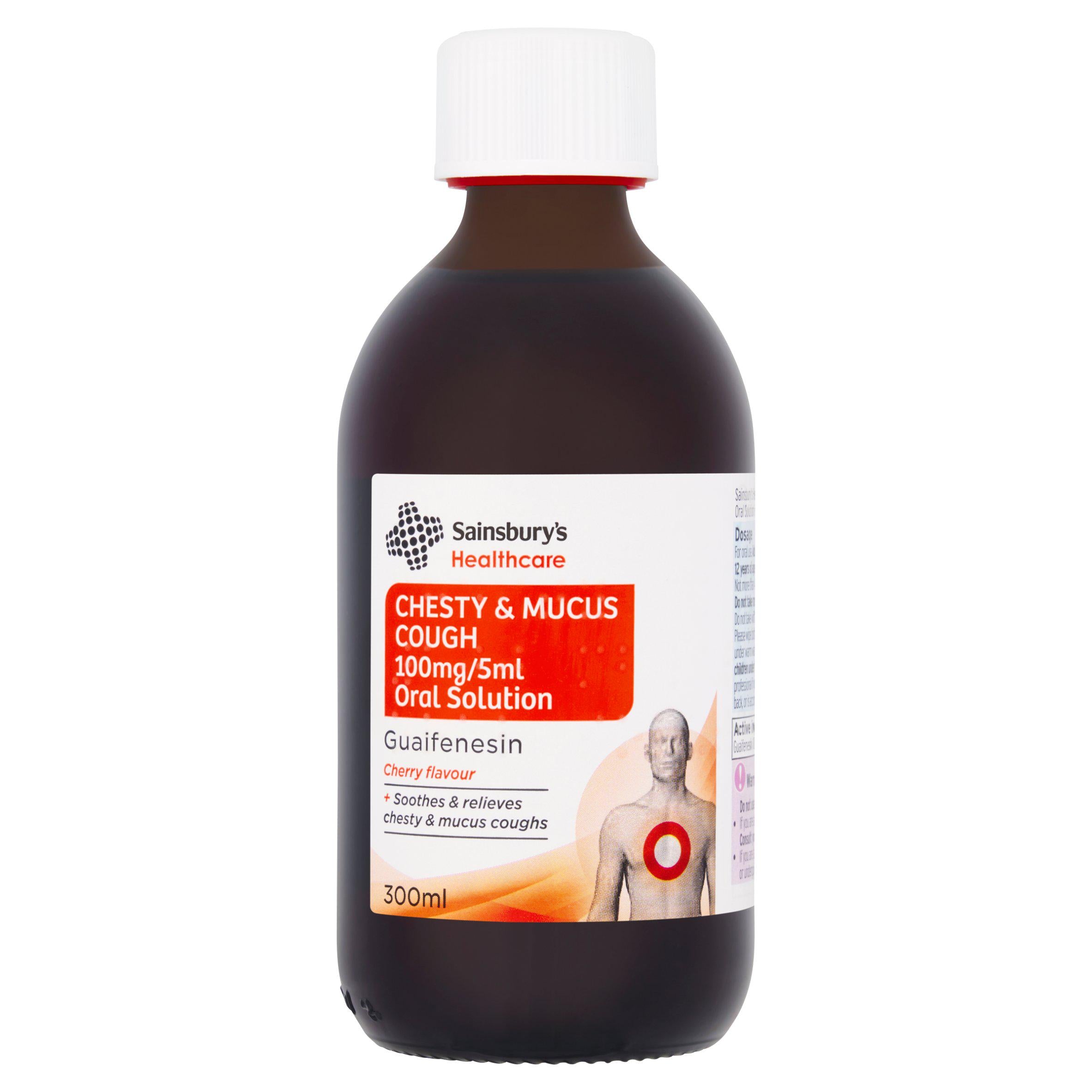 Sainsbury's adult chesty cough syrup 300ml - British product