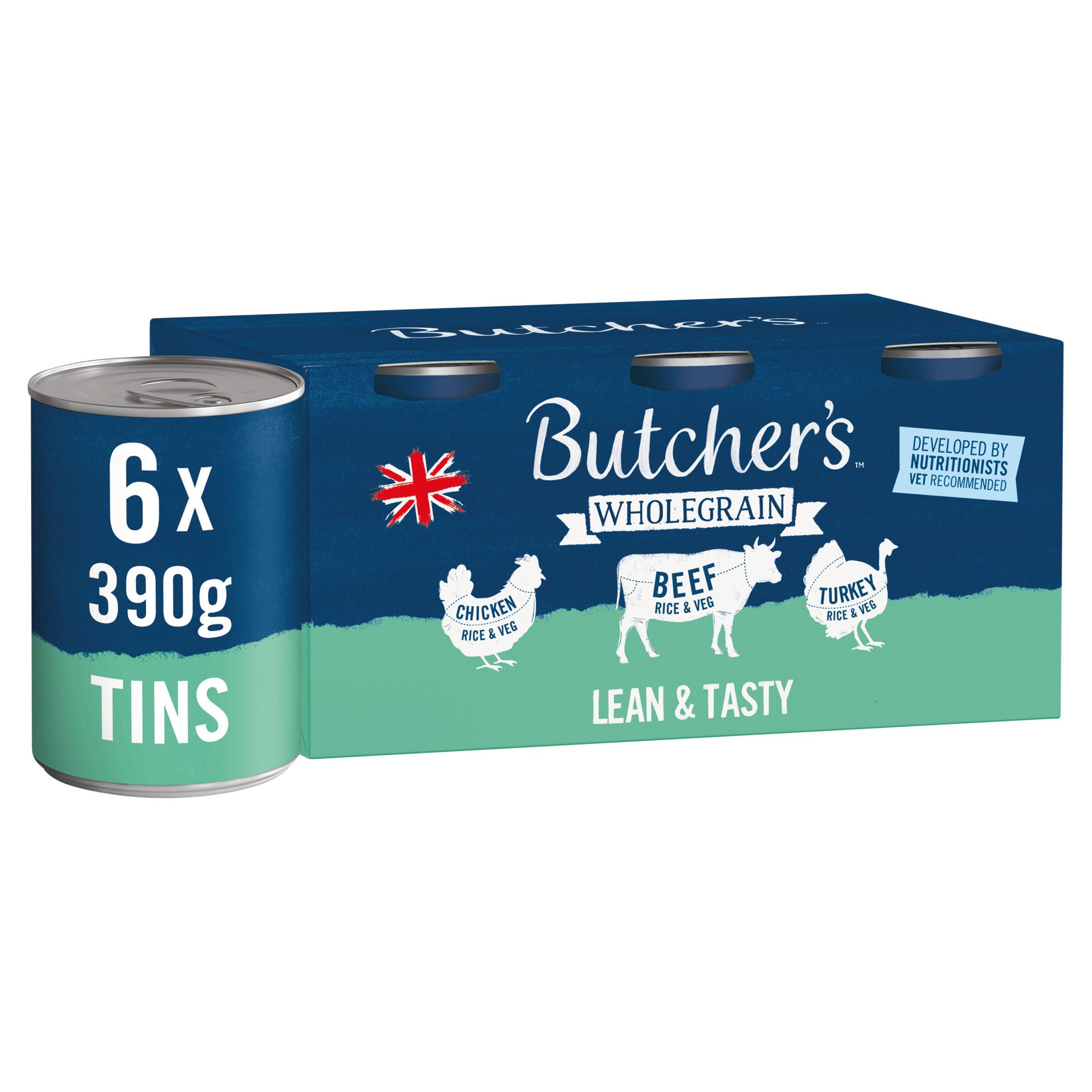 Butcher's wet dog food tins 390g multipack (British brand)