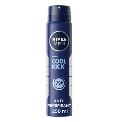 Sainsburys Nivea Men Cool Kick Anti Perspirant Deodorant Spray 250ml- Buy online at McGrocer