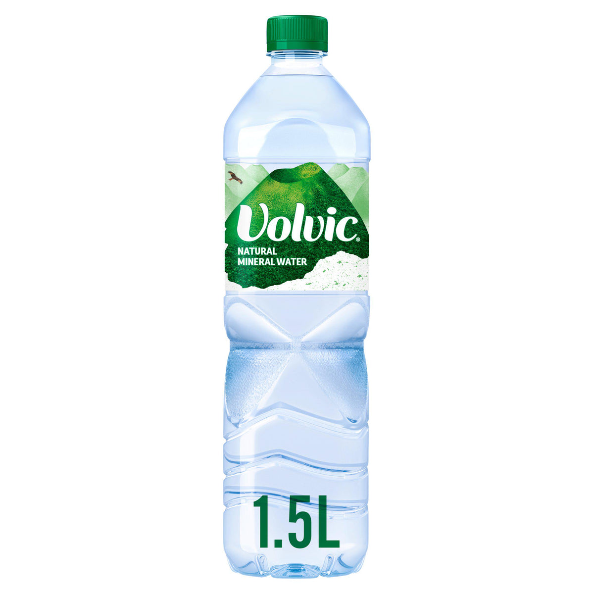 Volvic natural mineral still water 1.5L, imported from the UK