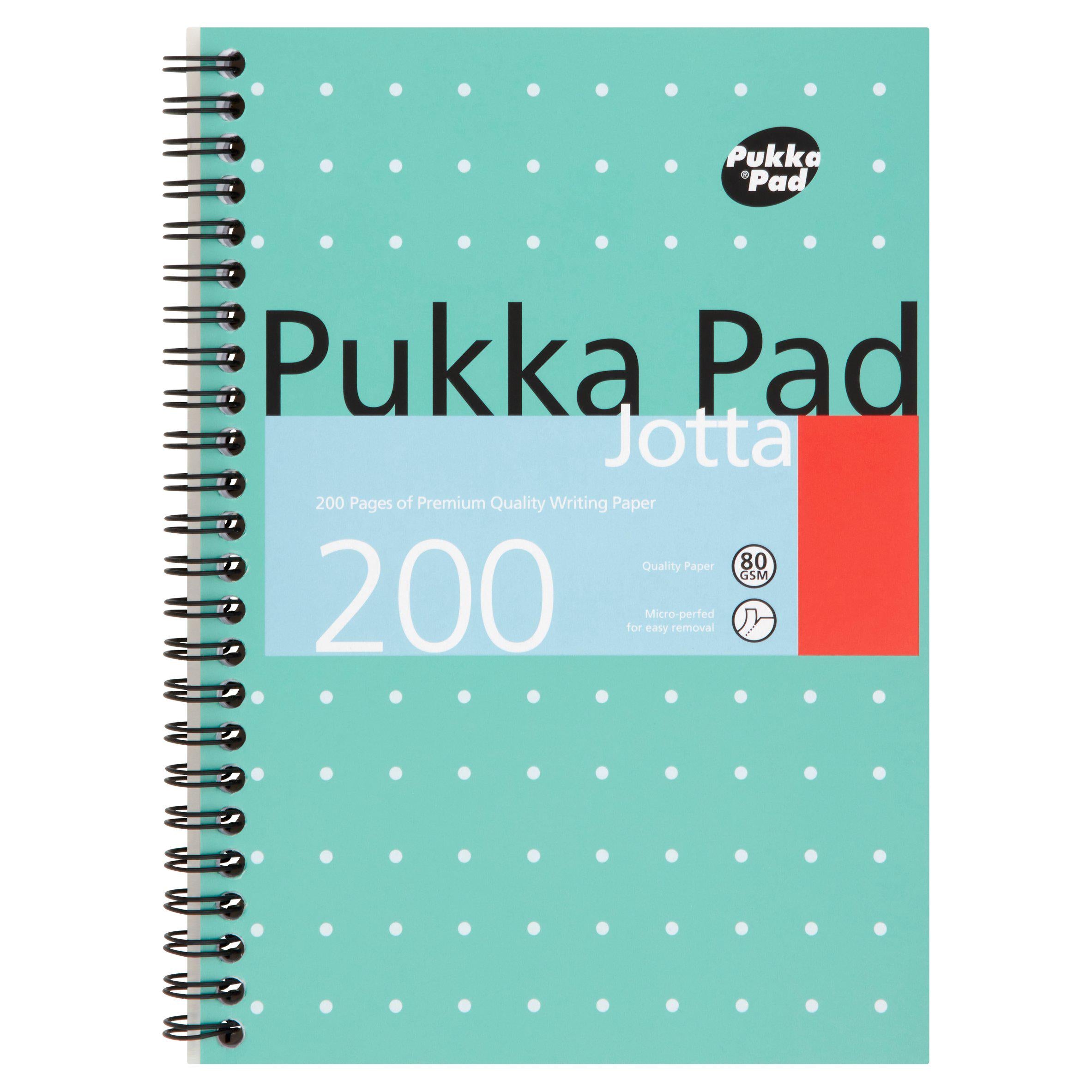 Pukka Metallic Polka Dot Jotter Pad A5, imported from the UK