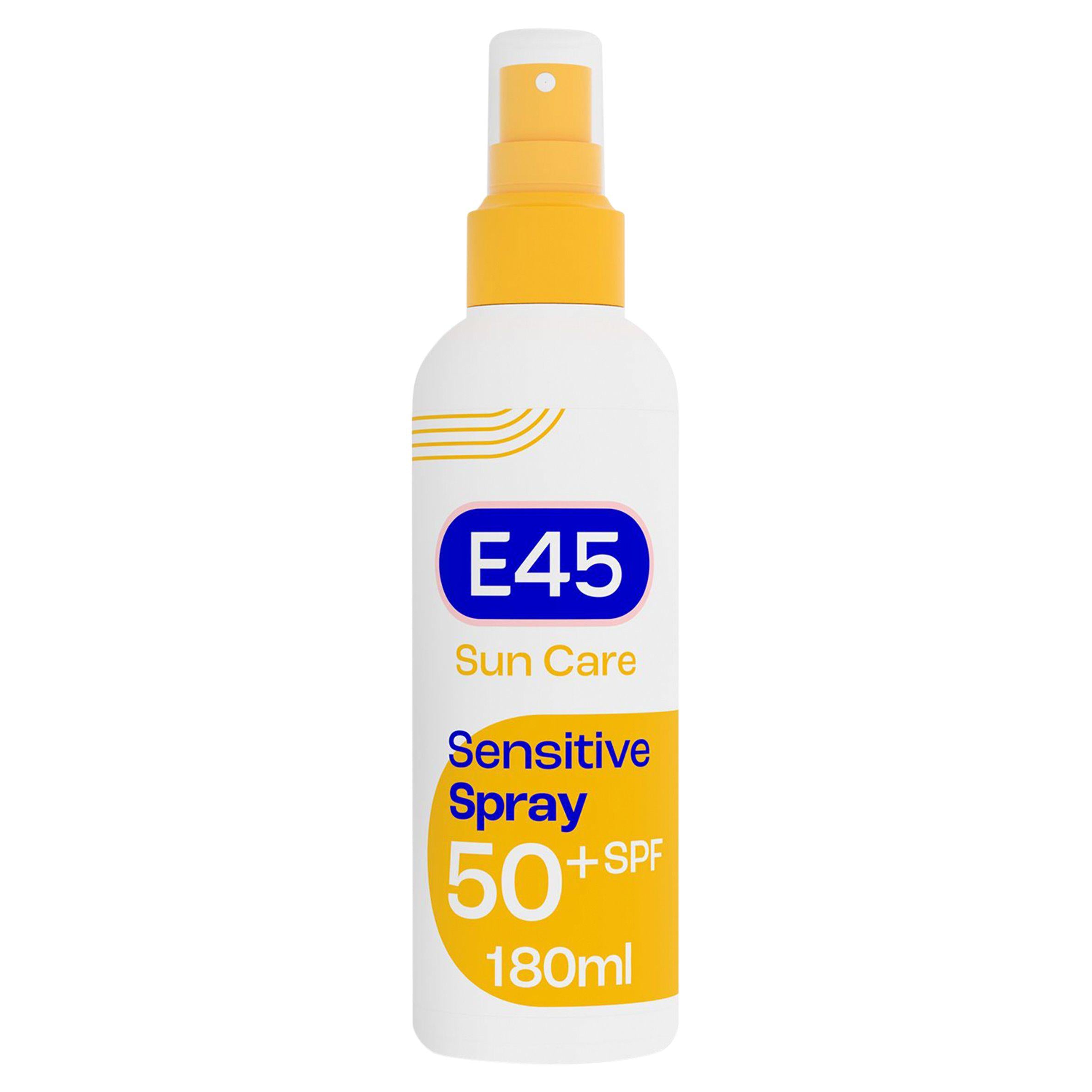 E45 sensitive sun spray SPF50+ 180ml (British brand)