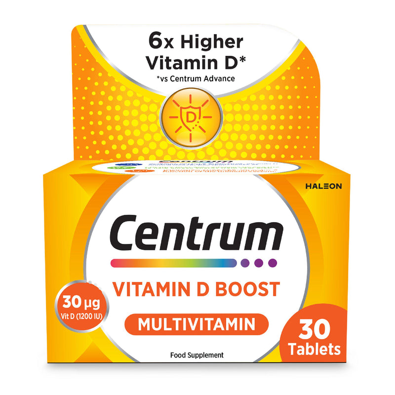 Centrum Vitamin D Boost Multivitamin Supplement 30 Tablets - British product
