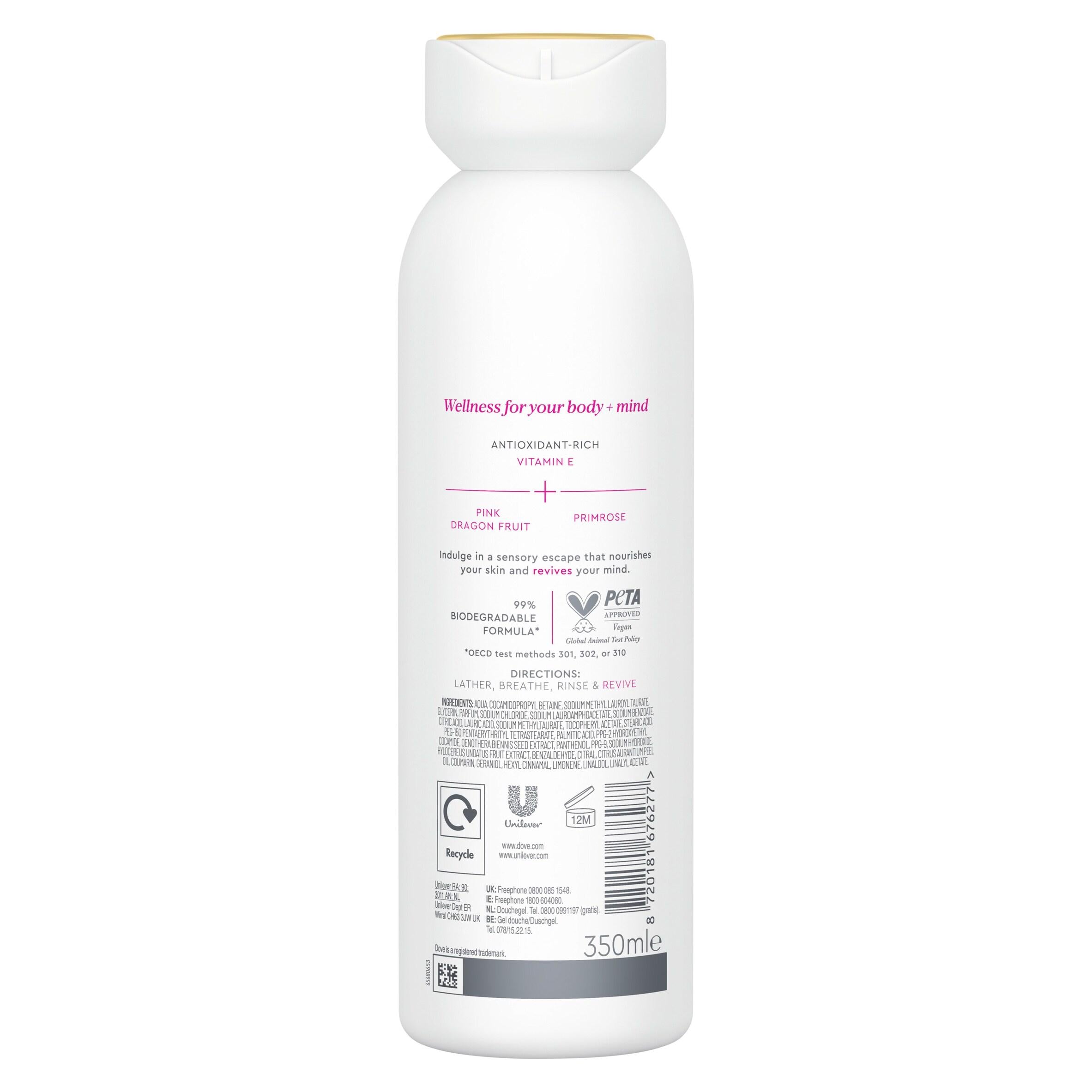 Dove serum body wash Pink Dragon Fruit and Primrose 350ml, UK version